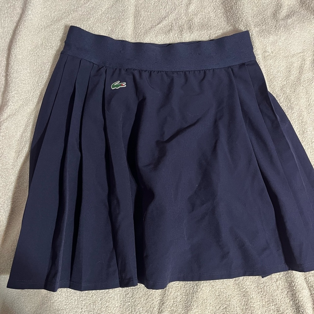 Lacoste Navy Circle Skater Tennis Skirt